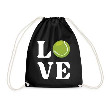 Amateur de tennis - Sac de sport léger - noir - Devant