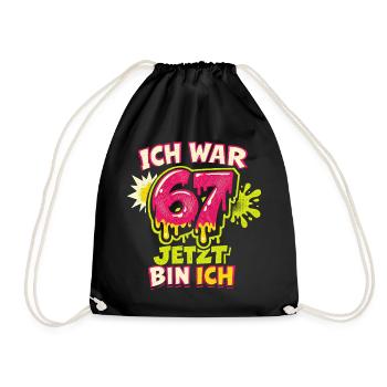67 six sept j’avais 6 ans maintenant 7 ans - Sac de sport léger - noir - Devant