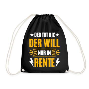 Il veut prendre sa retraite - Sac de sport léger - noir - Devant