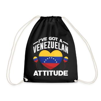 Venezuela Flagge Stolz & Heimat Venezuela - Turnbeutel - Schwarz - Vorne