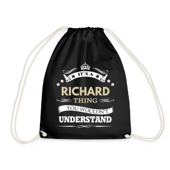 C’est un nom personnalisé à la Richard - Sac de sport léger - noir - Devant