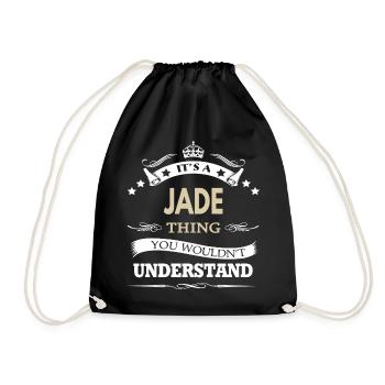 Es ist eine Jade-Sache, die du nicht verstehen würdest, lustig. Lustig - Turnbeutel - Schwarz - Vorne