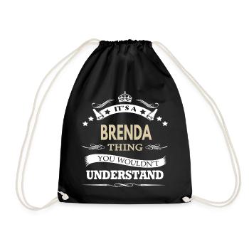 Its A Brenda Thing You Wouldnt Understand Funny - Drawstring Bag - black - Front
