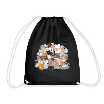 Un TAS de chats - Sac de sport léger - noir - Devant