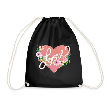 Love - Sac de sport léger - noir - Devant