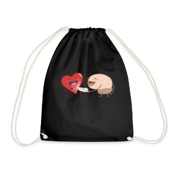 Cœur et l' - Sac de sport léger - noir - Devant