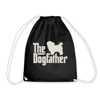 The Dogfather - Maltese, Bolonka Zwetna, Shih Tzu - Drawstring Bag - black - Front