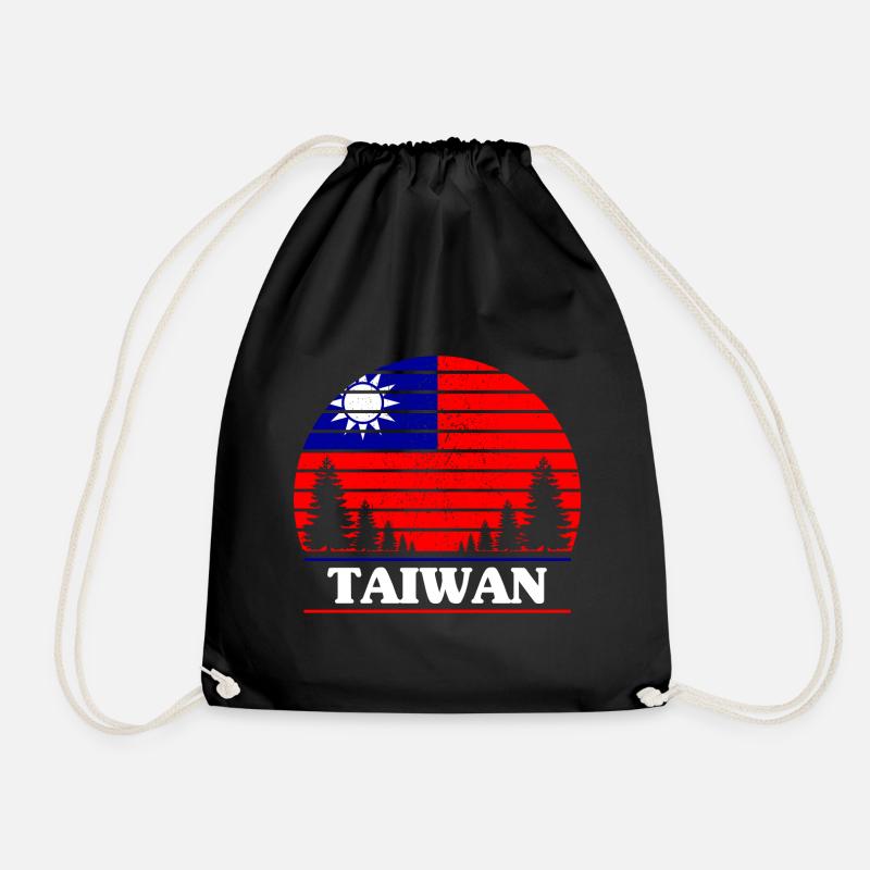 Taiwan - Turnbeutel - Schwarz