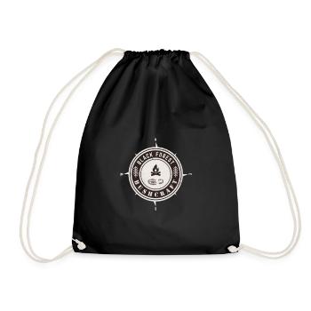 Black forest bushcraft - Drawstring Bag - black - Front