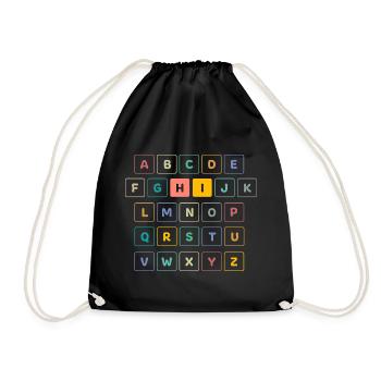 ABC Bunt HI - École maternelle préscolaire - Sac de sport léger - noir - Devant