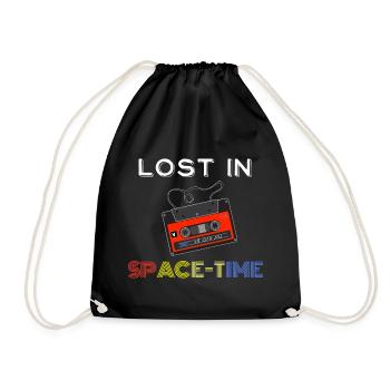 Lost in space time cadeau vintage homme femme - Sac de sport léger - noir - Devant