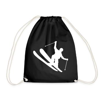 Women's Slopestyle Ski Freestyle Men Freestyle Sk - Drawstring Bag - black - Front