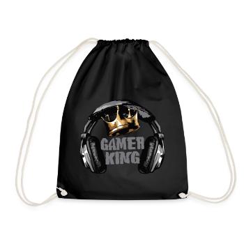 Couronne du roi du joueur - Sac de sport léger - noir - Devant