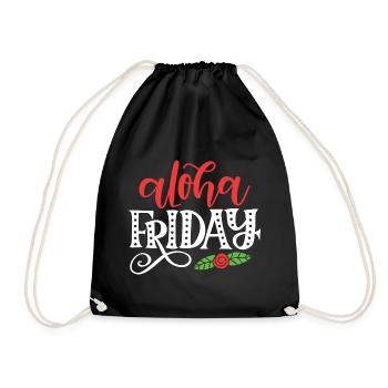 Aloha Vendredi - Sac de sport léger - noir - Devant