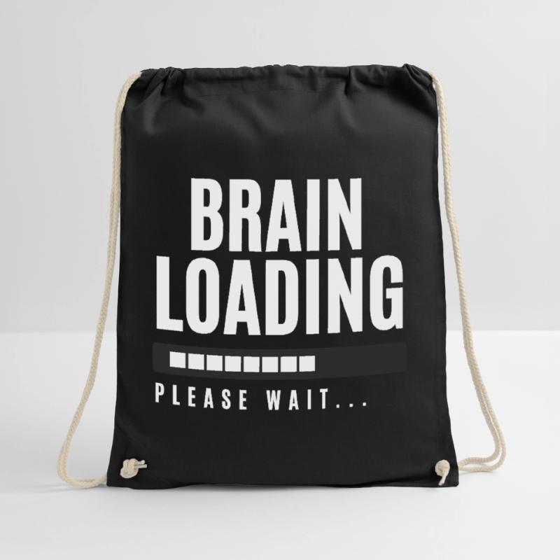 Brain Loading bitte warten Turnbeutel