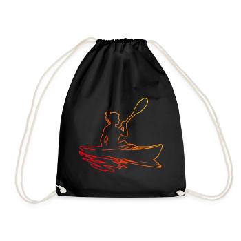 Canoë Kayak Femme Homme Kayak Kayak Kayak - Sac de sport léger - noir - Devant
