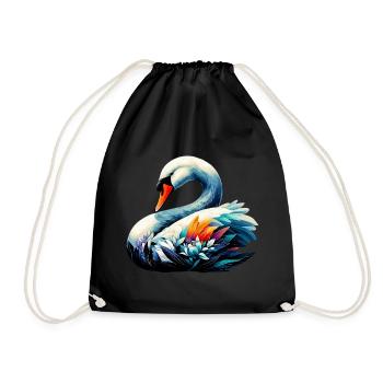 Cygne - Sac de sport léger - noir - Devant