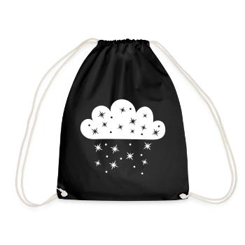 Cloud Starfall - Drawstring Bag - black - Front