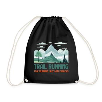 Course sur sentier - Sac de sport léger - noir - Devant