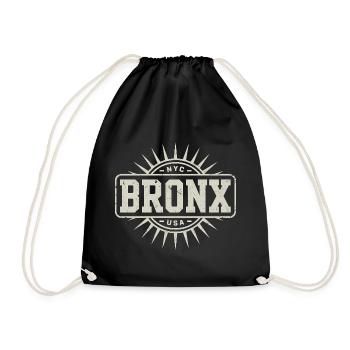 Bronx - New York Souvenir Design - Drawstring Bag - black - Front