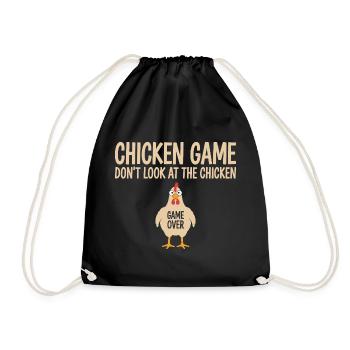 Game Theory Chickens Game - Drawstring Bag - black - Front