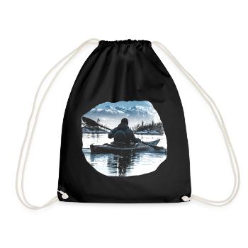 Kayak - Drawstring Bag - black - Front