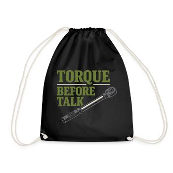 Tractor Mechanic Diesel Repair Tech - Drawstring Bag - black - Front