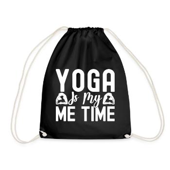 Pilates Enthusiasts Yoga Is My Me Time Pilates - Drawstring Bag - black - Front