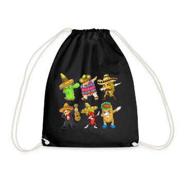 Cinco de Mayo Dab Characters Shirt - Sac de sport léger - noir - Devant