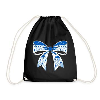 Holiday loop - Drawstring Bag - black - Front