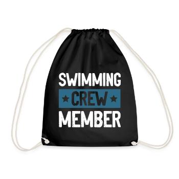 Équipe de natation - Sac de sport léger - noir - Devant