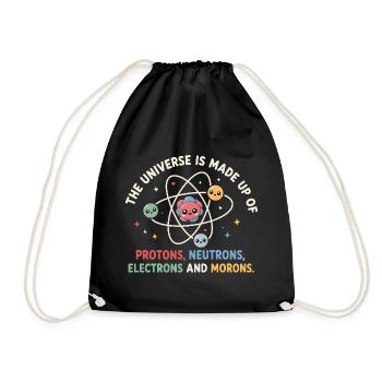L’univers est inventé - science drôle - Sac de sport léger - noir - Devant