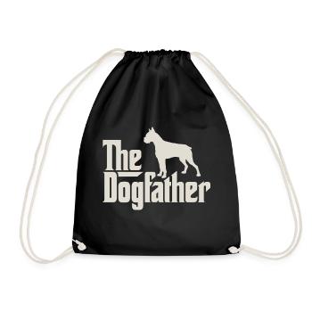 The Dogfather - Deutscher Boxer - Turnbeutel - Schwarz - Vorne