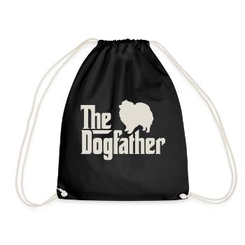 Le Dogfather - Spitz Poméranie Poméranie - Sac de sport léger - noir - Devant