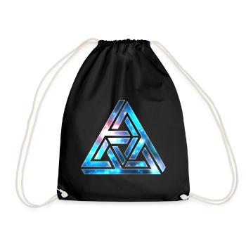 Illusion d’optique, Triangle Impossible, Formes 3D - Sac de sport léger - noir - Devant