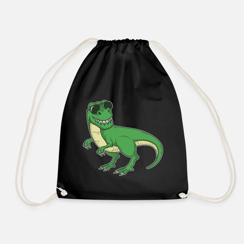 Cool Tyrannosaurus Rex - Dinosaurier T-Rex - Turnbeutel - Schwarz