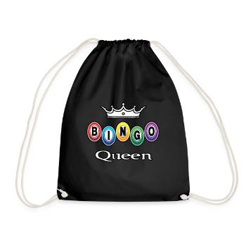 Bingo Queen Bingo spielen - Turnbeutel - Schwarz - Vorne