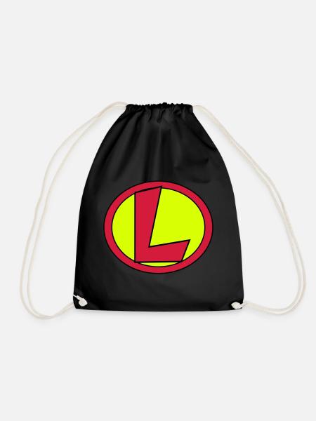 Super, Superheld, Superheldin, Hero, L - Turnbeutel - Schwarz