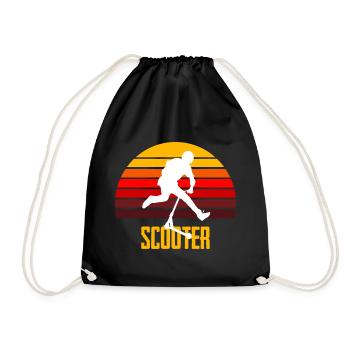 freestyle scooter - Drawstring Bag - black - Front