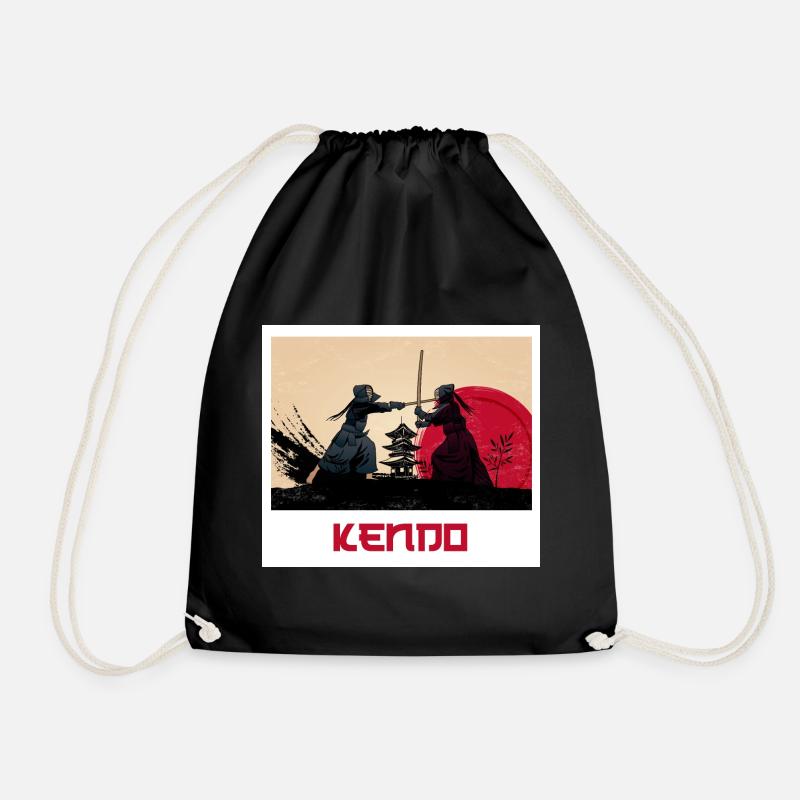 Kendo Schwertkampf - Turnbeutel - Schwarz