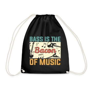 Bass Ist Der Speck Von Music Guitar Player - Turnbeutel - Schwarz - Vorne