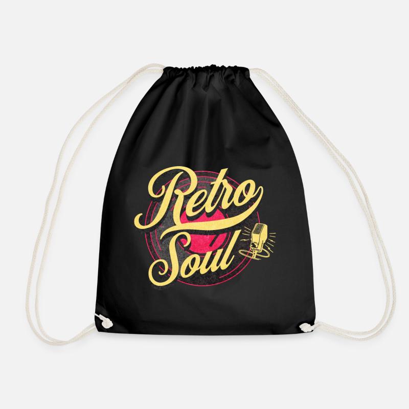 Retro Soul Vintage Musik - Turnbeutel - Schwarz