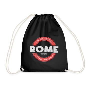 Rome Rome Italie Ville Skyline Accueil Amour - Sac de sport léger - noir - Devant