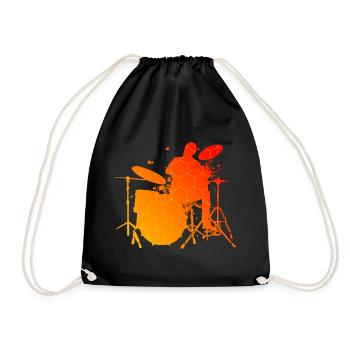 Batteur Batteur Drum Kit Femmes Hommes - Sac de sport léger - noir - Devant