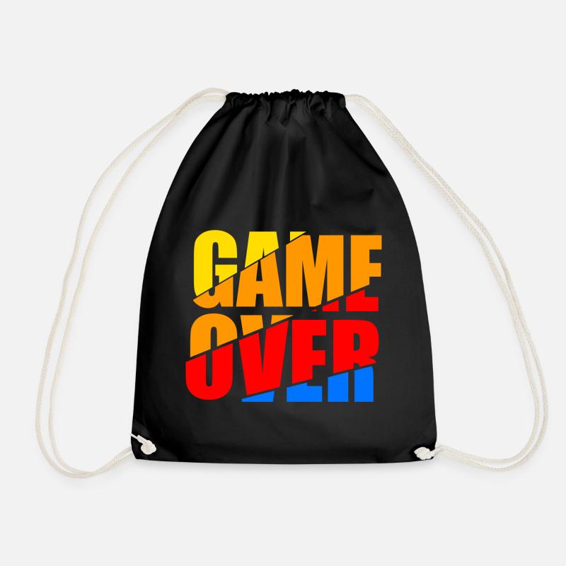 game over - Turnbeutel - Schwarz