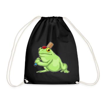 Grenouille Grillon Chauve-souris de cricket - Sac de sport léger - noir - Devant