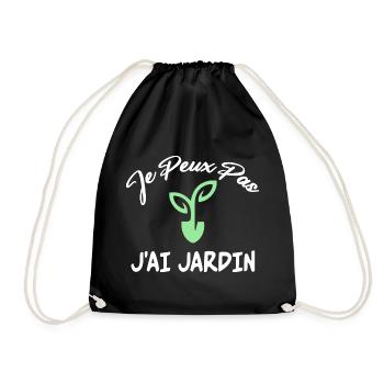 Je Peux Pas J'Ai Jardin Humour Jardinage Jardinier - Sac de sport léger - noir - Devant
