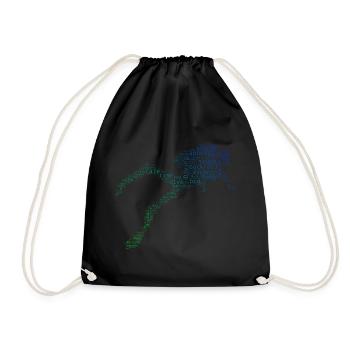 Plongeur Plongeur Plongeur Hommes - Sac de sport léger - noir - Devant
