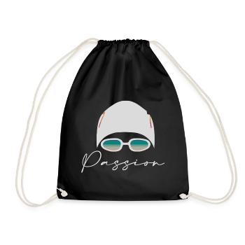 Swimmer - Drawstring Bag - black - Front