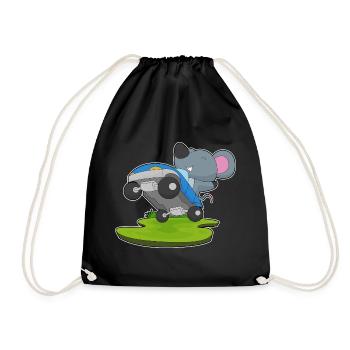 Mouse Auto - Drawstring Bag - black - Front